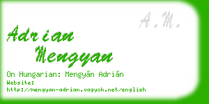 adrian mengyan business card